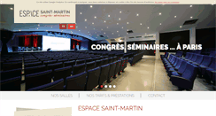 Desktop Screenshot of espacesaintmartin.com