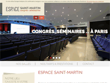 Tablet Screenshot of espacesaintmartin.com